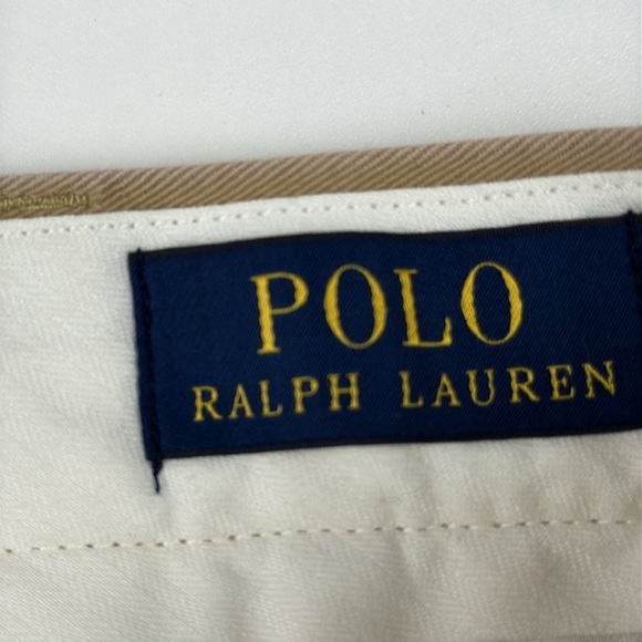 Polo Ralph Lauren Men's Vintage Embroidered Beige Khaki Chinos Size 36 x 30 - Picture 5 of 11